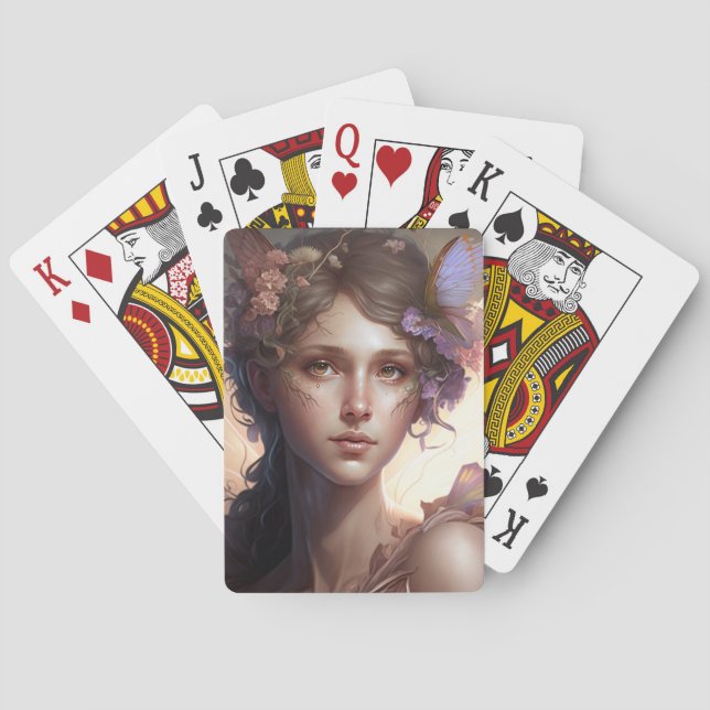 Fairy Lady Fantasy Art Playing Cards (Back)