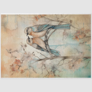 Fairy Land Spring Forest Birds No1 Tissue Paper