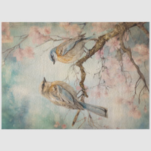 Fairy Land Spring Forest Birds No3 Tissue Paper
