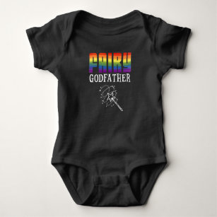 Fairy LGBT Pride Equality Awareness Godfather Baby Bodysuit