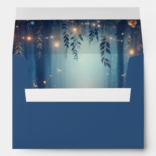 Fairy Lights and Moonlit Forest Magic Envelope (Back (Bottom))