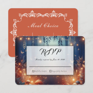 Fairy Lights and Moonlit Forest Magic RSVP Card