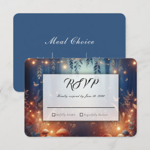 Fairy Lights and Moonlit Forest Magic RSVP Card