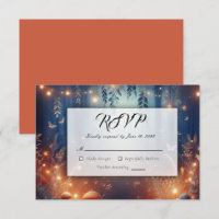 Fairy Lights and Moonlit Forest Magic Wedding