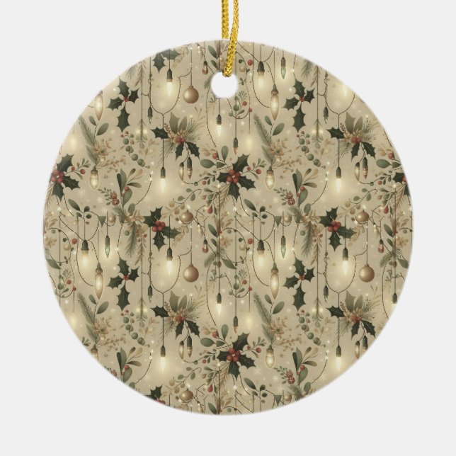 Fairy Lights, Forest Bright Ceramic Tree Decoration (Front)