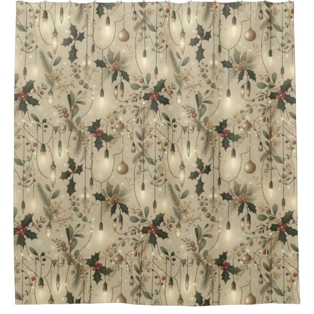 Fairy Lights, Forest Bright Shower Curtain (Front)