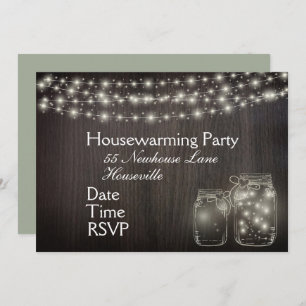 Fairy Lights Housewarming Party Invitation