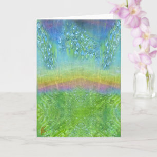 Fairy Lights Sparkle Over Emerald Meadow Card