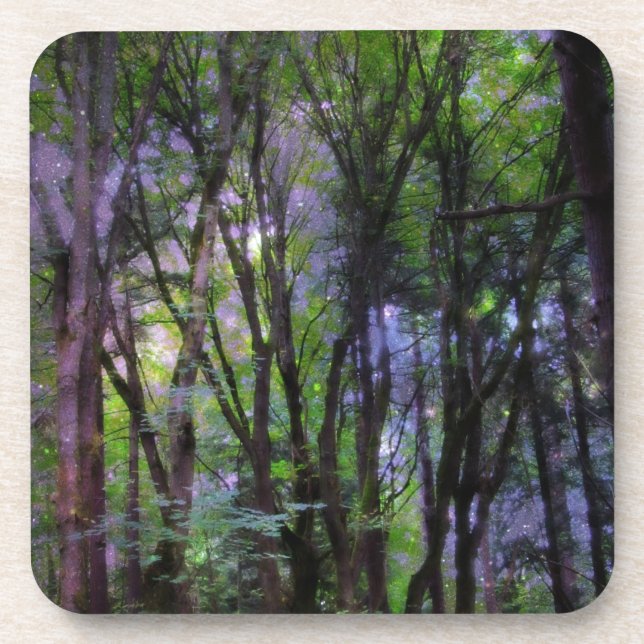 Fairy Lights Surreal Forest Coaster (Front)