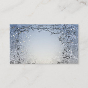 Fairy Lights Whimsy Blue Place Cards