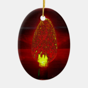 Fairy lite ceramic tree decoration