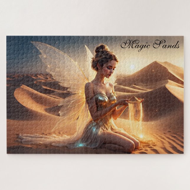 Fairy magic dream desert elegant sun fantasy jigsaw puzzle (Horizontal)