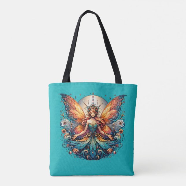 Fairy Magic, Magical Fantasy Vibe Tote Bag (Back)