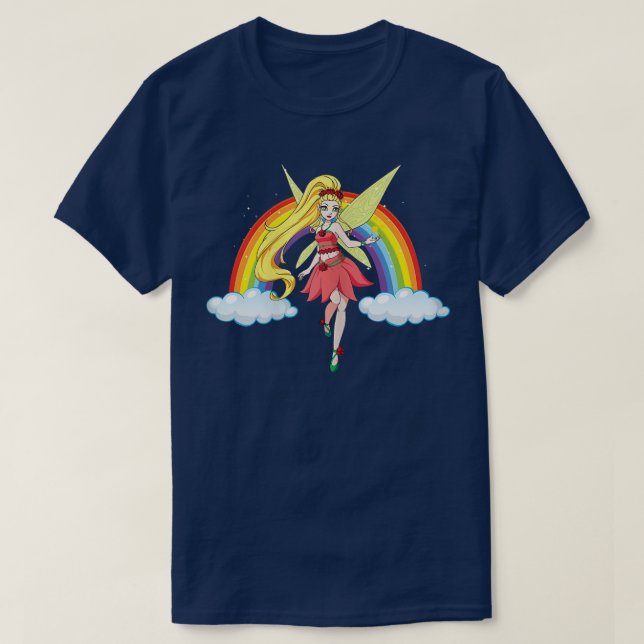 Fairy Magic Wonderful Rainbow Magical Magician Fan T-Shirt (Design Front)
