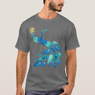 Fairy Magical Peacock Funny Cute Birds Animal Love T-Shirt