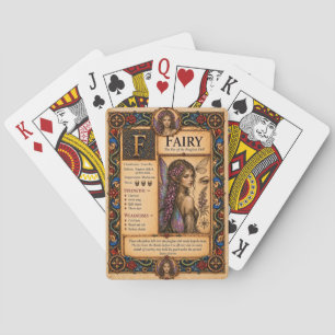 Fairy, Mediaeval Bestiary Art Playing Cards