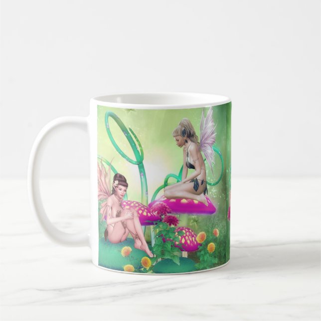 Fairy Meeting Coffee Mug (Left)
