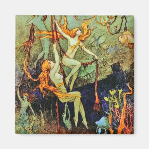 Fairy Mermaids - by Warwick Goble Magnet