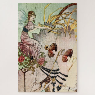 “Fairy Mirror” by Charles Folkard Jigsaw Puzzle