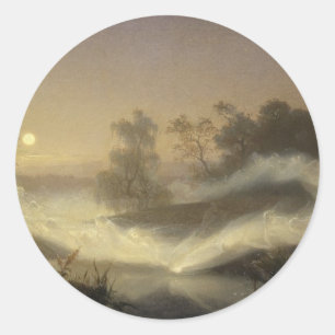 Fairy Mist in Moonlight Classic Round Sticker