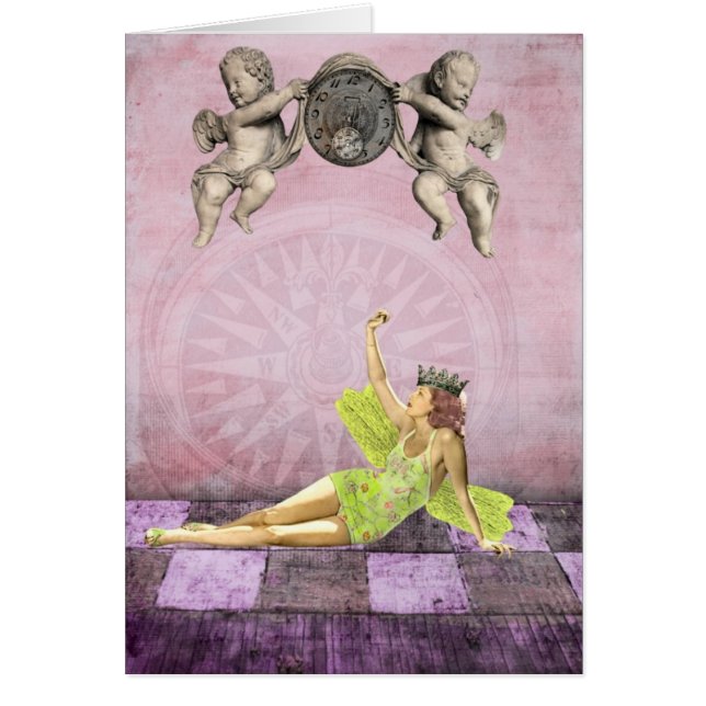 Fairy Mixed Media Collage All Occasions (Front)