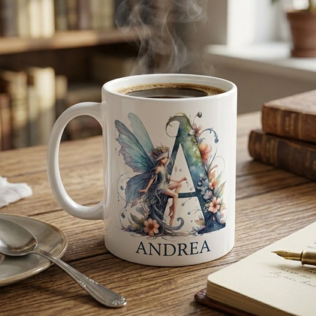 Fairy Monogram Letter A Coffee Mug (Creator Uploaded)