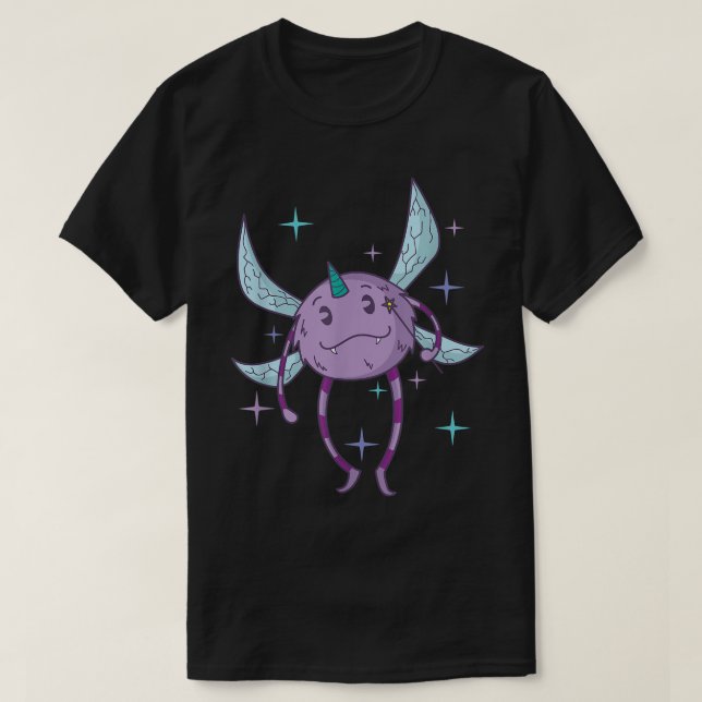 Fairy Monster with magic Wand  T-Shirt (Design Front)