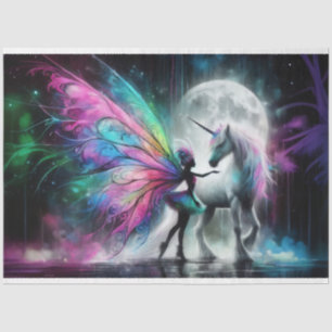 Fairy Moon Silhouette Pegasus Tissue Paper