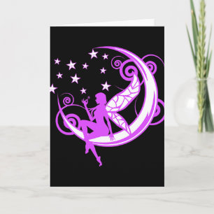 Fairy Moon Stars Gift Yoga Zen Fantasy Magical Dre Card