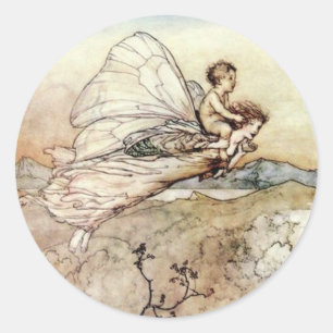 Fairy Mother and Baby Flying Sticker