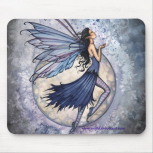 Fairy Mousepad, Midnight Blue by Molly Harrison Mouse Mat