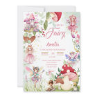 Fairy Mushroom Fairytale Magical Birthday Pink