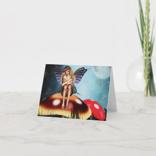Fairy mushrooms card
