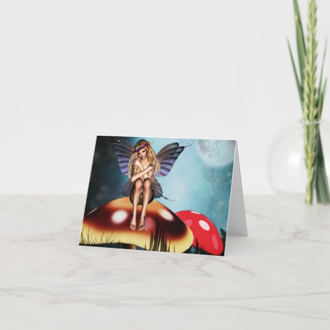 Fairy mushrooms card (Front)