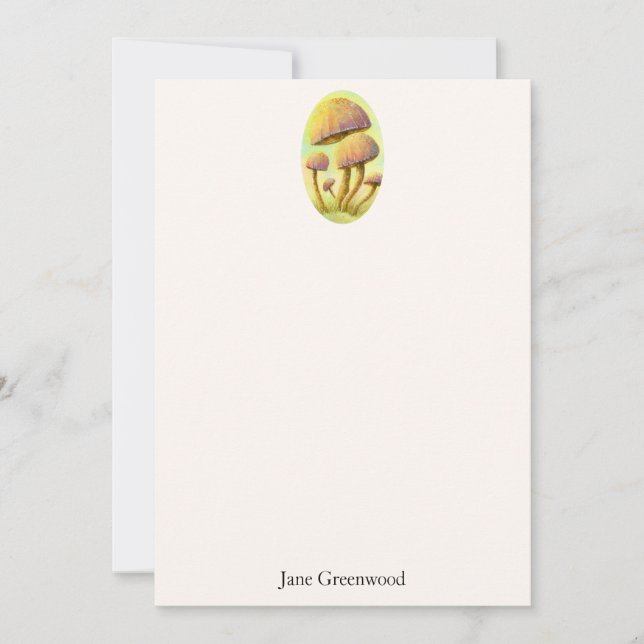 Fairy Mushrooms Personalised Card (Front)