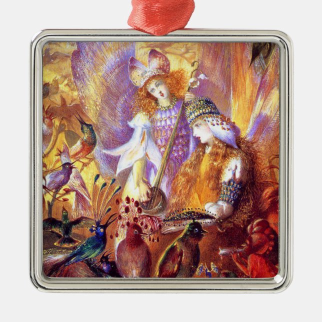 Fairy Music Metal Tree Decoration (Front)