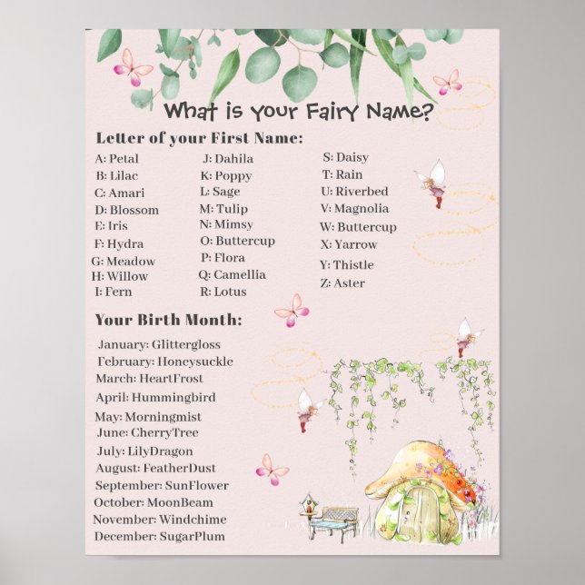 Fairy Name Sign (Front)