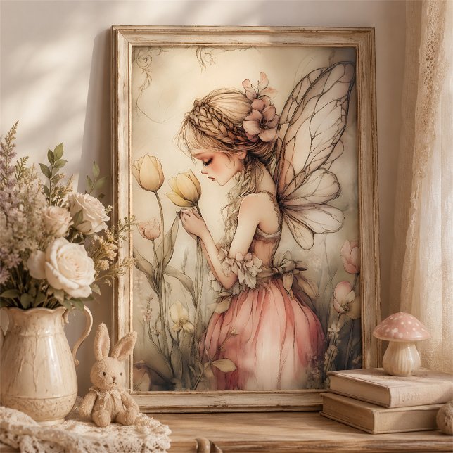Fairy Nursery Whimsical Wall Art with Flowers (Creator Uploaded)