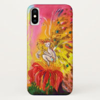 FAIRY OF DAWN ON RED FLOWER Fantasy