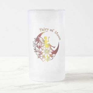 Fairy of Moon Beer Glass Frosted Glass Beer Mug
