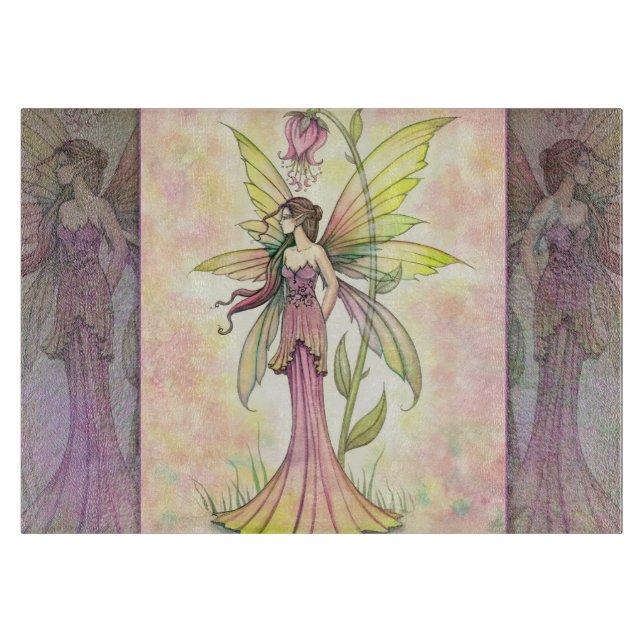 Fairy of Spring Fantasy Art Cutting Board (Front)