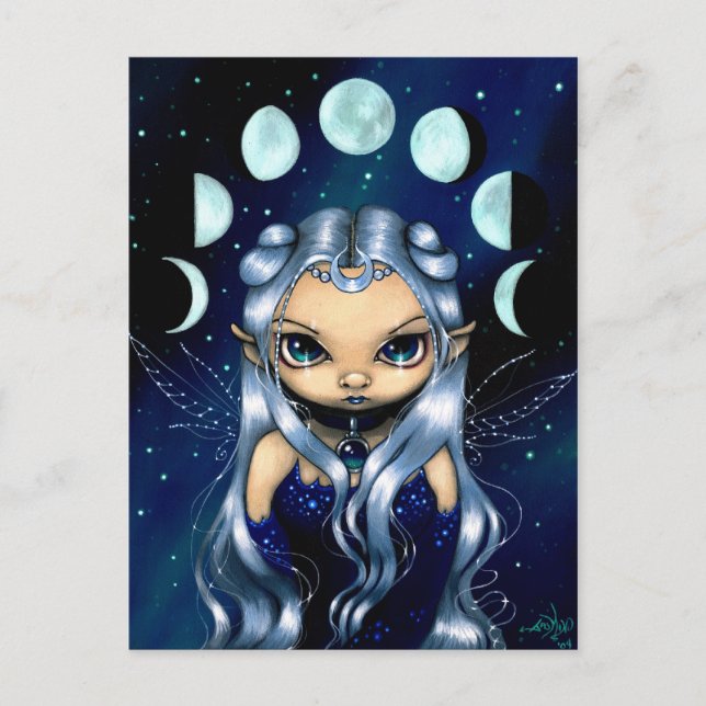"Fairy of the Changing Moons" Postcard (Front)
