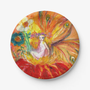 FAIRY OF THE FLOWERS PAPER PLATE