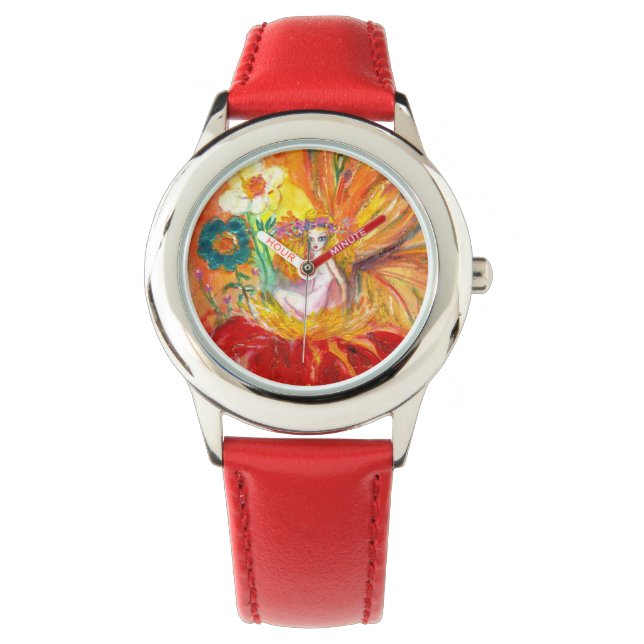 FAIRY OF THE FLOWERS, Red Yellow Watch (Front)