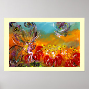 FAIRY OF THE RED FLOWERS POSTER