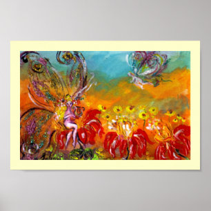 FAIRY OF THE RED FLOWERS POSTER