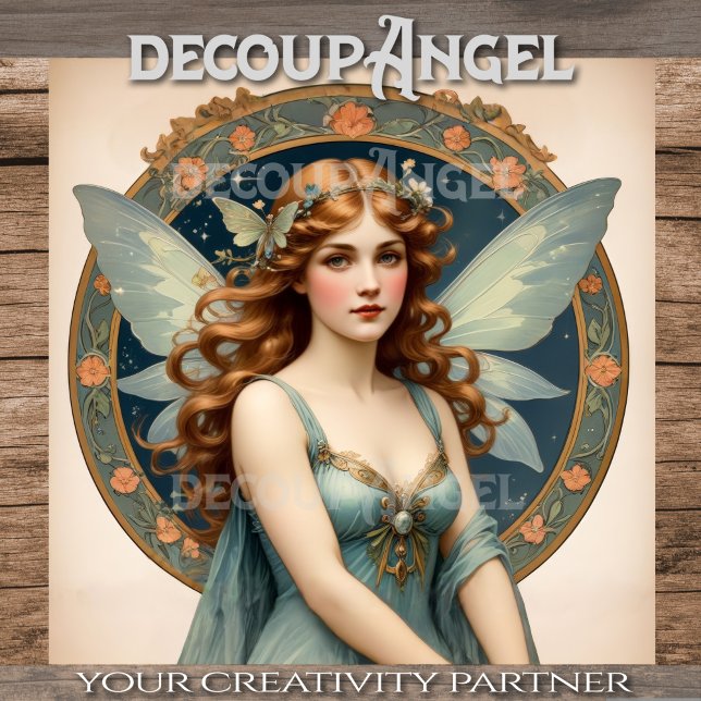 Fairy of the Silent Garden Decoupage Tissue Paper (Creator Uploaded)