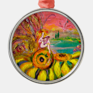 FAIRY OF THE SUNFLOWERS METAL TREE DECORATION