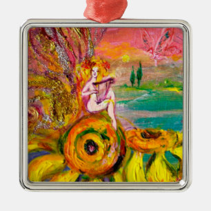 FAIRY OF THE SUNFLOWERS METAL TREE DECORATION