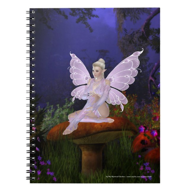 Fairy on a Mushroom 3 Notebook (Front)